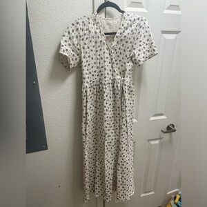 Neuflora Floral Cream Maxi Dress